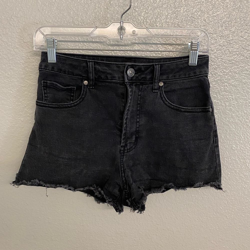 REWASH Black Jean Shorts